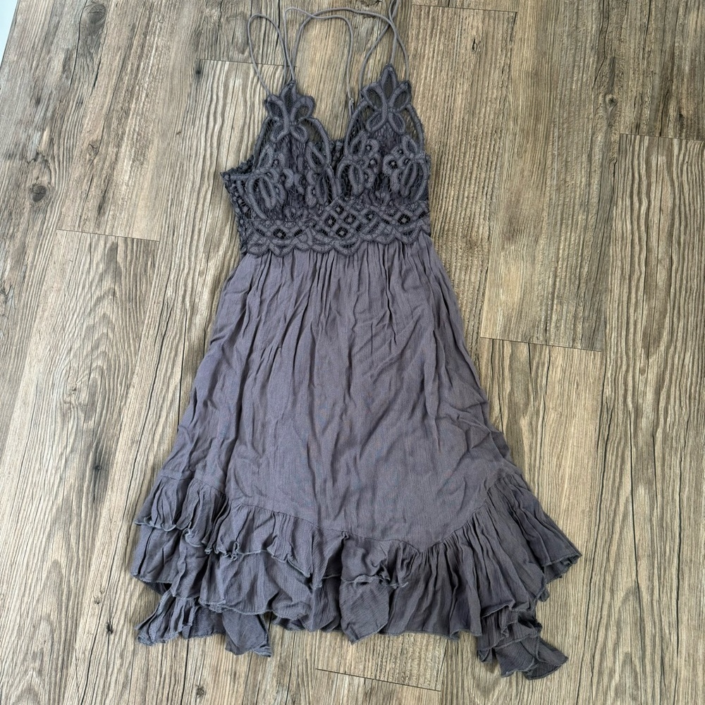 Free People Adela Slip Mini Dress Small - Picture 2 of 5